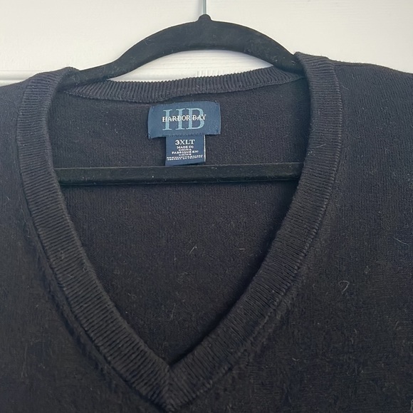 Mens V Neck Sweater 3XLT - Picture 2 of 8